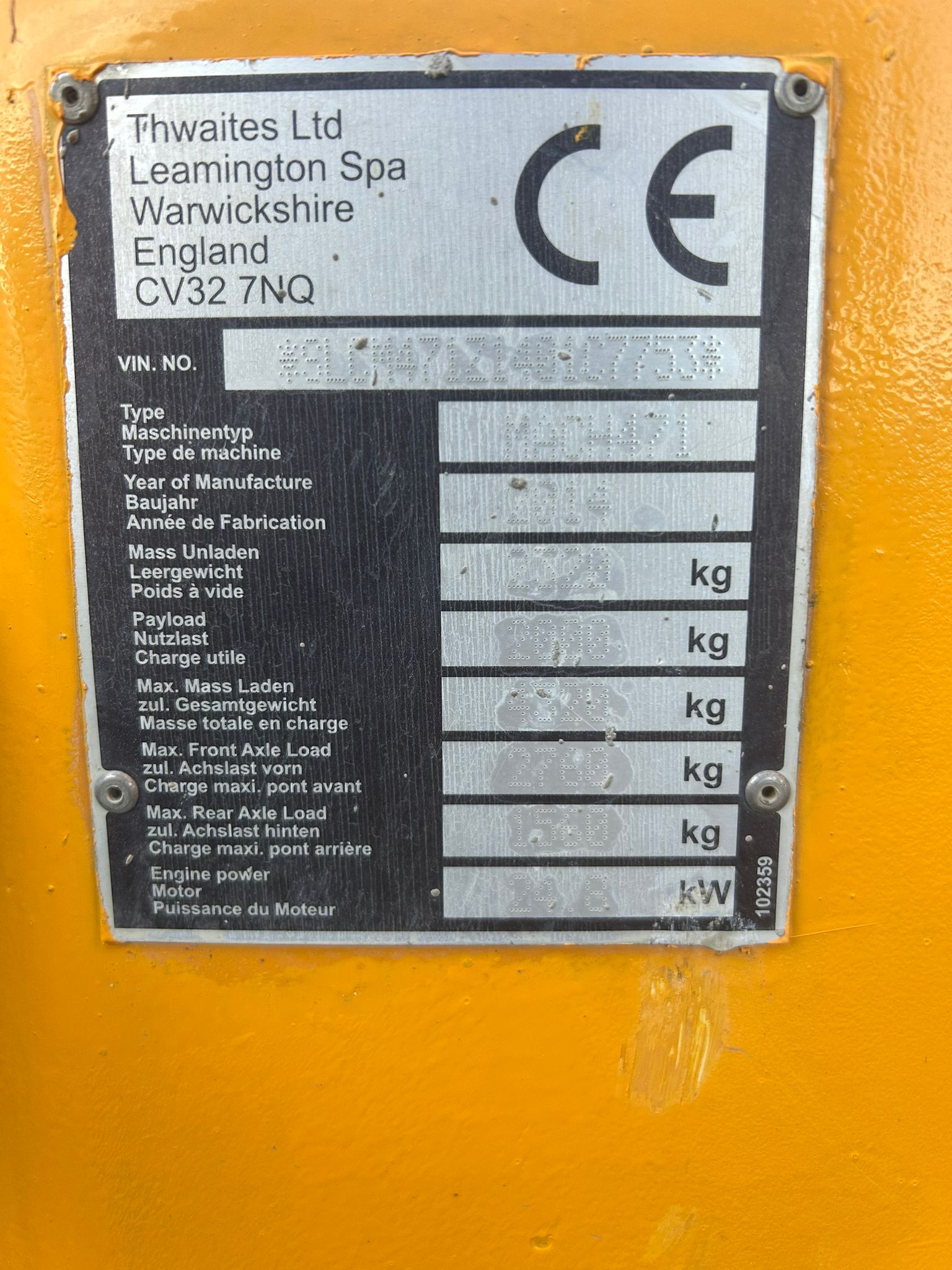 DAMPER THWAITES 2T - Slika 10